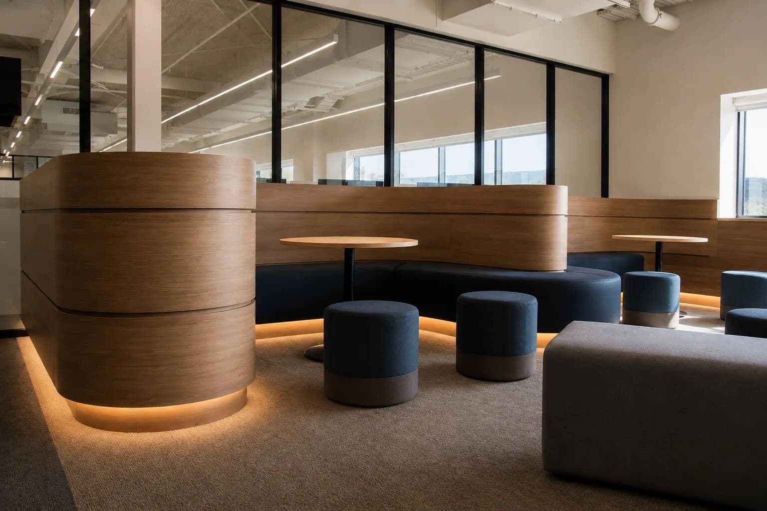 Curved Timber Retail Interior